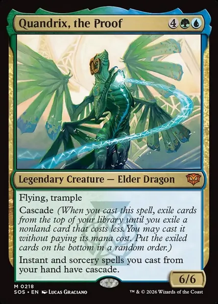 Quandrix, the Proof, Magic card SOS 218 — Secrets of Strixhaven set