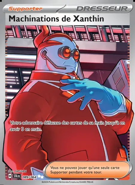 Machinations de Xanthin, carte Pokémon SFA 089 — extension Fable Nébuleuse