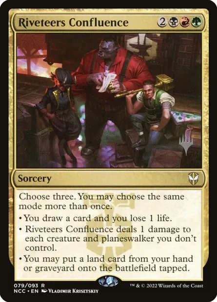 Riveteers Confluence, Magic card PNCC 79p — New Capenna Commander Promos set