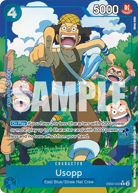 Usopp, One Piece card EB02-022 — Anime 25th Collection set