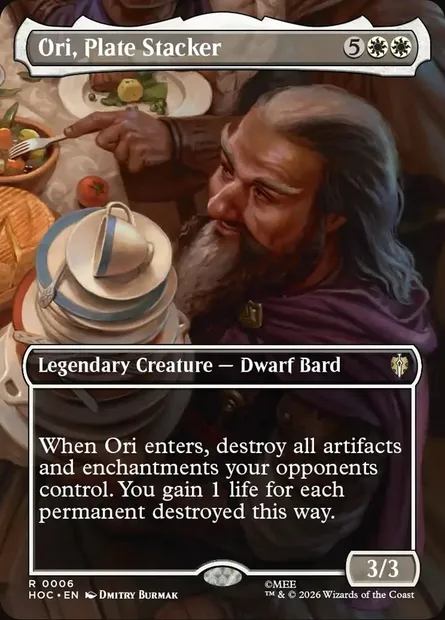 Ori, Plate Stacker, Magic card HOC 6 — The Hobbit Eternal set