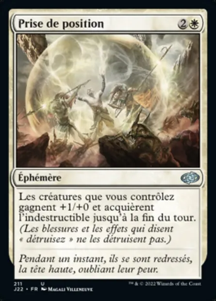 Prise de position, carte Magic J22 211 — extension Jumpstart 2022