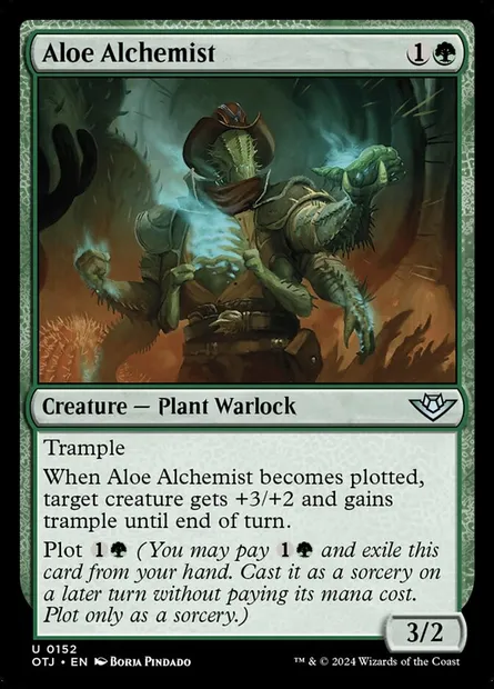 Aloe Alchemist, Magic card OTJ 152 — Outlaws of Thunder Junction set