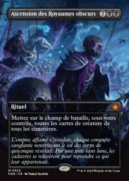 Ascension des Royaumes obscurs, carte Magic FDN 323 — extension Foundations