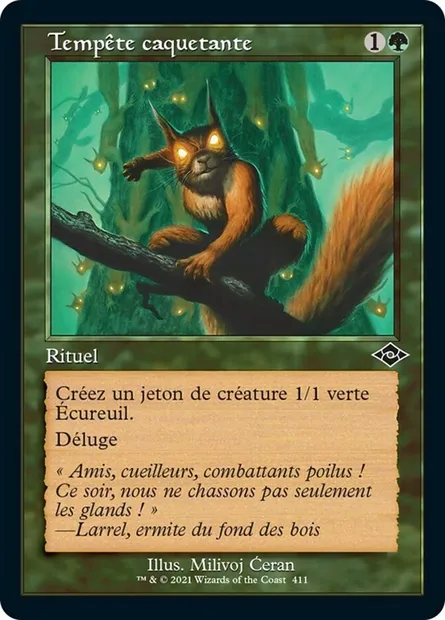 Tempête caquetante, carte Magic MH2 411 — extension Horizons du Modern 2
