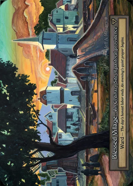 Blessed Village, carte Sorcery GOT 363 — extension Gothic