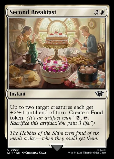 Second Breakfast, Magic card LTR 29 — The Lord of the Rings: Tales of Middle-earth set