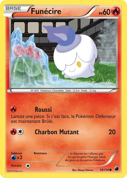 Funécire, carte Pokémon PLF 14 — extension Glaciation Plasma