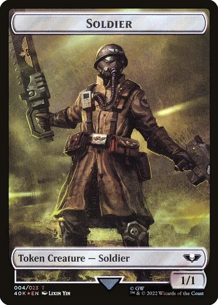 Soldier, carte Magic T40K 4★ — extension Warhammer 40,000 Tokens
