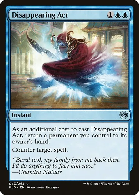 Disappearing Act, Magic card KLD 43 — Kaladesh set