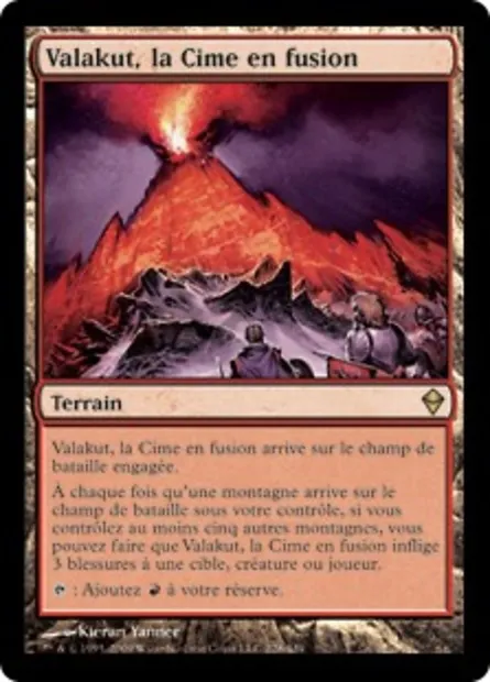 Valakut, la Cime en fusion, carte Magic ZEN 228 — extension Zendikar