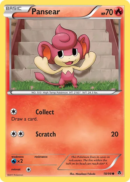Pansear, Pokémon card EPO 18 — Emerging Powers set