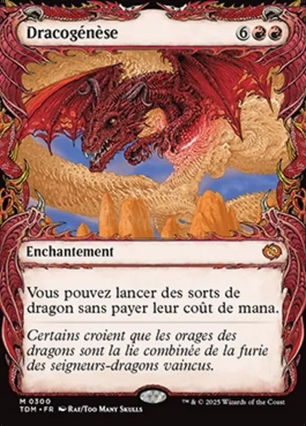 Dracogénèse, carte Magic TDM 300 — extension Tarkir: Dragonstorm