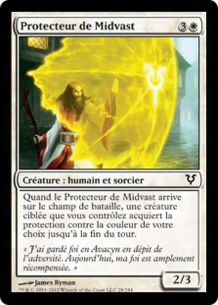 Protecteur de Midvast, carte Magic AVR 28 — extension Avacyn ressuscitée