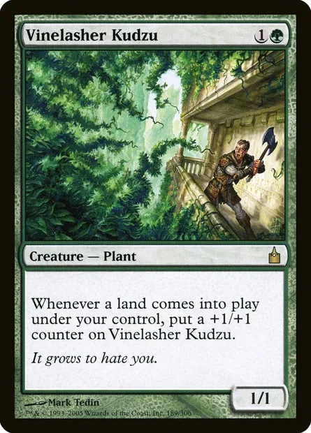 Vinelasher Kudzu, Magic card RAV 189 — Ravnica: City of Guilds set