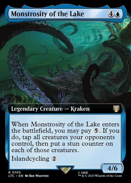 Monstrosity of the Lake, Magic card LTC 105 — Tales of Middle-earth Commander set