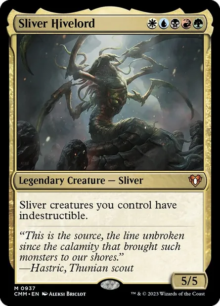 Sliver Hivelord, Magic card CMM 937 — Commander Masters set