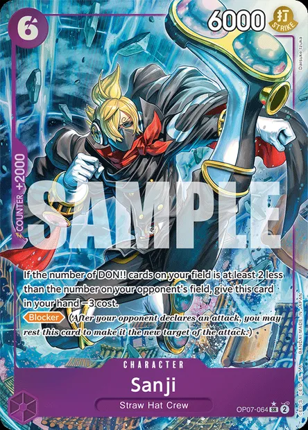 Sanji, One Piece card OP07-064 — 500 YEARS IN THE FUTURE set