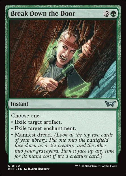 Break Down the Door, Magic card DSK 170 — Duskmourn: House of Horror set