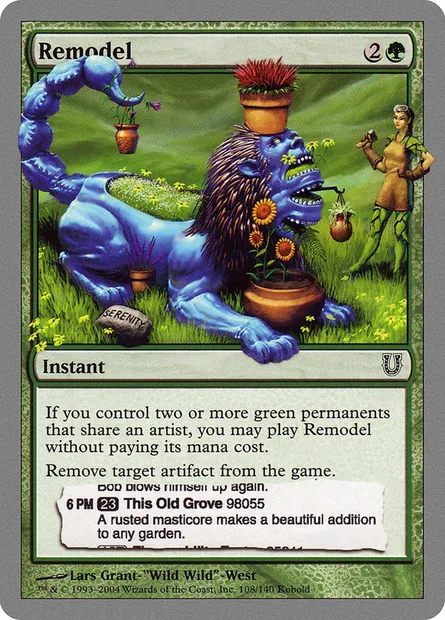 Remodel, carte Magic UNH 108 — extension Unhinged