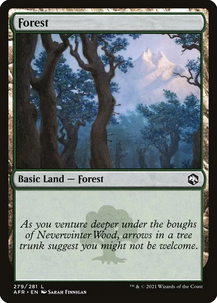 Forest, Magic card AFR 279 — Adventures in the Forgotten Realms set