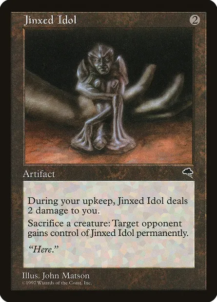 Jinxed Idol, Magic card TMP 293 — Tempest set