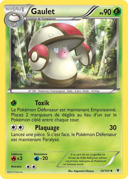 Gaulet, carte Pokémon NVI 10 — extension Nobles Victoires