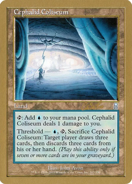 Cephalid Coliseum, Magic card WC02 cr317 — World Championship Decks 2002 set