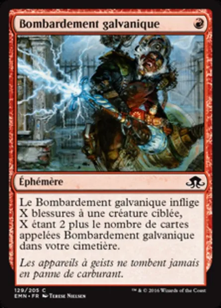 Bombardement galvanique, carte Magic EMN 129 — extension La lune hermétique
