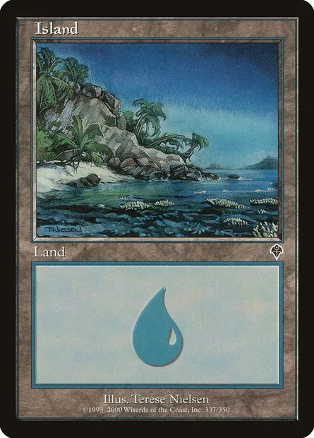 Island, Magic card INV 337 — Invasion set