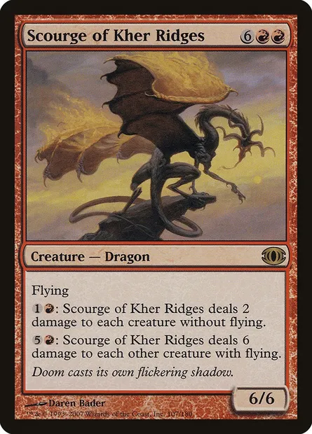 Scourge of Kher Ridges, Magic card FUT 107 — Future Sight set