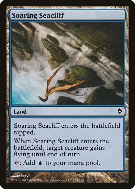 Soaring Seacliff, Magic card ZEN 225 — Zendikar set
