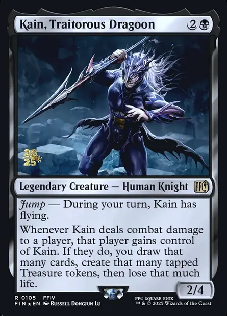 Kain, Traitorous Dragoon, Magic card PFIN 105s — Final Fantasy Promos set