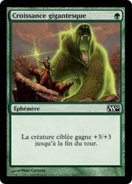 Croissance gigantesque, carte Magic M10 184 — extension Magic 2010