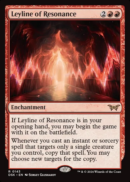 Leyline of Resonance, Magic card DSK 143 — Duskmourn: House of Horror set