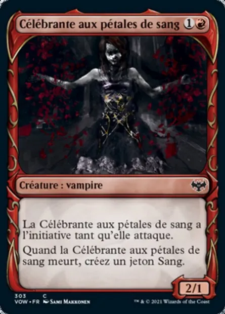 Célébrante aux pétales de sang, carte Magic VOW 303 — extension Innistrad : noce écarlate