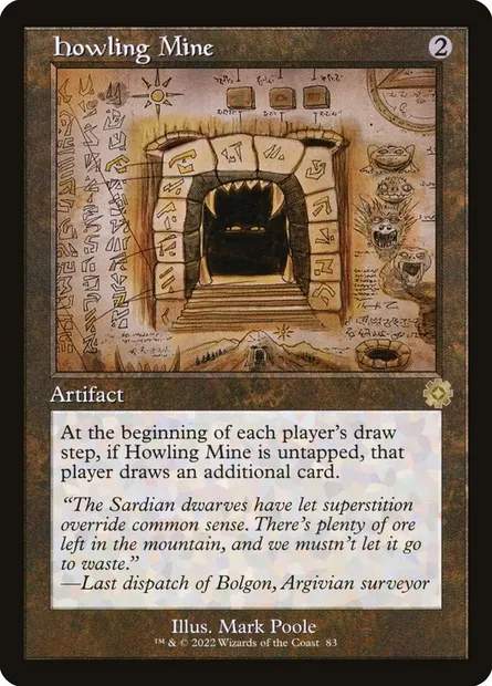 Howling Mine, Magic card BRR 83 — The Brothers' War Retro Artifacts set