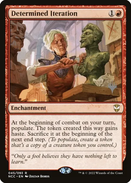Itération résolue, carte Magic PNCC 45p — extension New Capenna Commander Promos