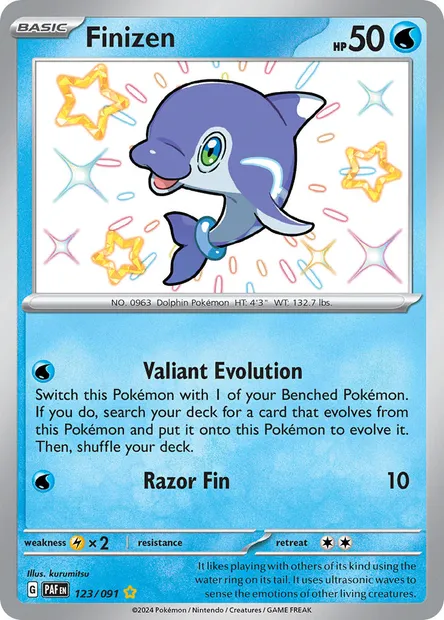 Finizen, Pokémon card PAF 123 — Paldean Fates set