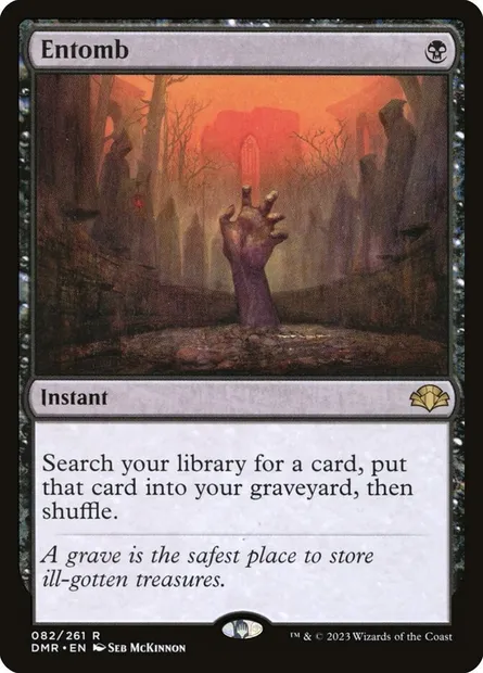 Entomb, Magic card DMR 82 — Dominaria Remastered set