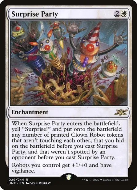 Surprise Party, carte Magic UNF 29 — extension Unfinity