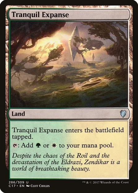 Tranquil Expanse, Magic card C17 286 — Commander 2017 set