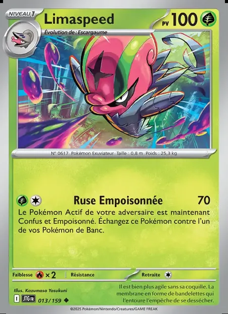 Limaspeed, carte Pokémon JTG 013 — extension Aventures Ensemble