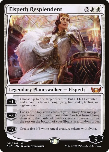 Elspeth Resplendent, Magic card SNC 11 — Streets of New Capenna set
