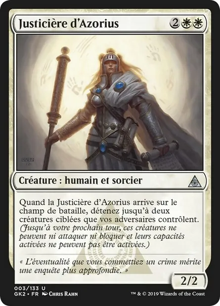 Justicière d'Azorius, carte Magic GK2 3 — extension RNA Guild Kit