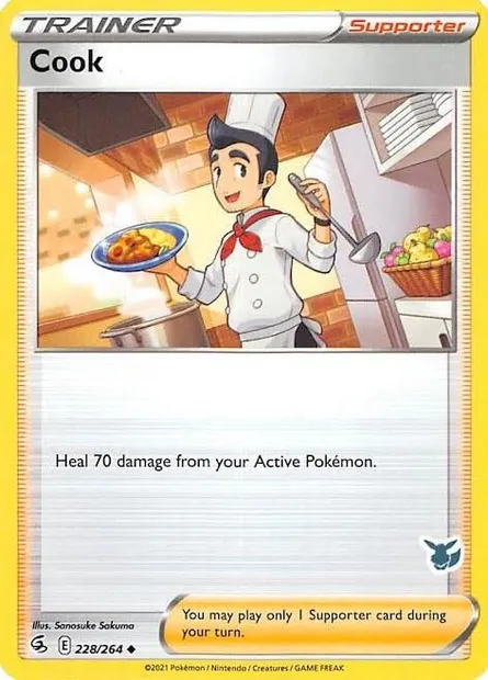Cook, Pokémon card BA22 228 — Battle Academy 2022 set