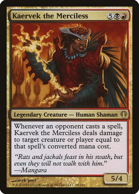 Kaervek the Merciless, Magic card ARC 88 — Archenemy set