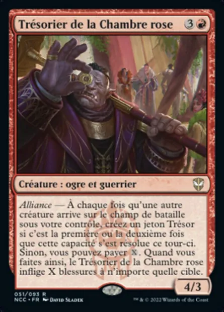 Trésorier de la Chambre rose, carte Magic NCC 51 — extension New Capenna Commander