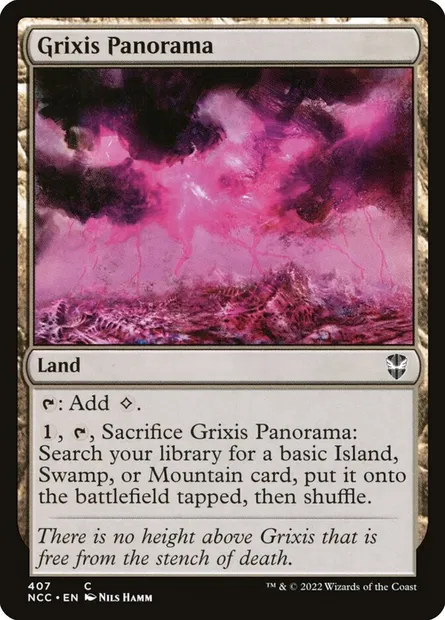 Grixis Panorama, Magic card NCC 407 — New Capenna Commander set