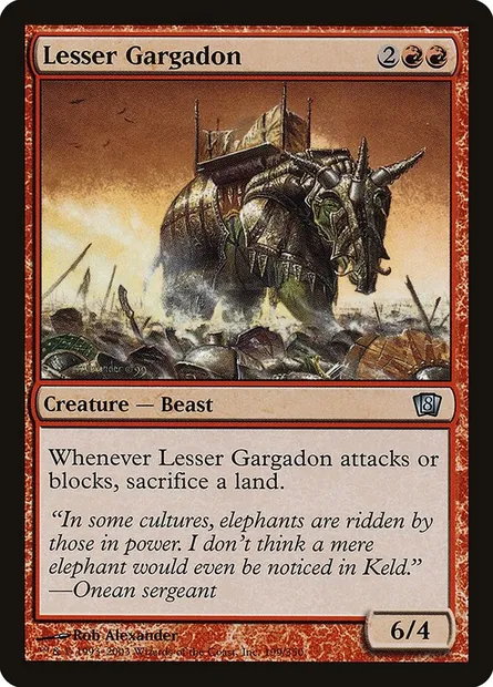 Lesser Gargadon, Magic card 8ED 199★ — Eighth Edition set
